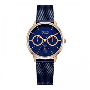 Alexandre Christie AC 2682 Rosegold Blue BFBURBU
